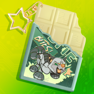 CRT Static Byte Bites PVC Keychain