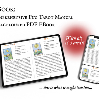 E-Book: comprehensive Pug Tarot manual, fullcolored
