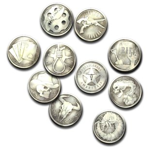 Deadlands: Anniversary Conviction Token Set