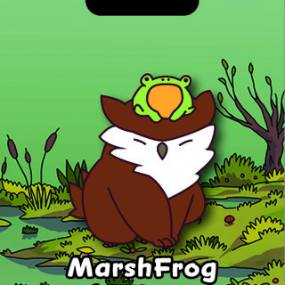 MarshFrog Owlbear Pin (collab) (EXC-002)