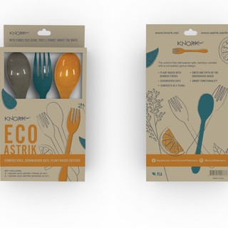 KNORK Eco Astrik 6 Piece Set (3 eco forks, 3 eco spoons)