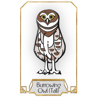 Burrowing Owl Pin - Tall