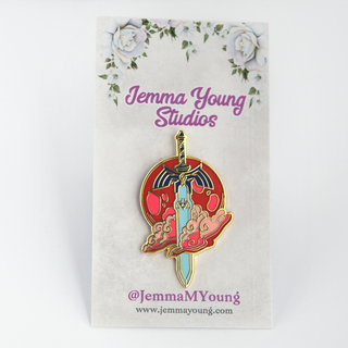 Master Sword Pin - Blood Moon