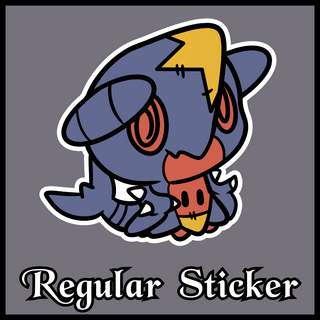 Garchomkyu Regular Sticker