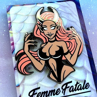 Tan Succubus 2" pin