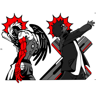Trigun Stargaze Wolfwood Pin - Black Hair Variant