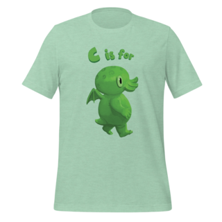 Adult T-Shirt - C is for Cthulhu (Mint)
