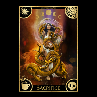 "Sacrifice" storyteller's oracle card