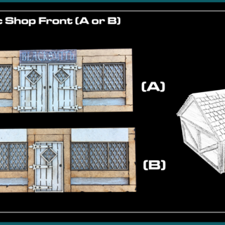 Fantasy generic shop front (A or B)