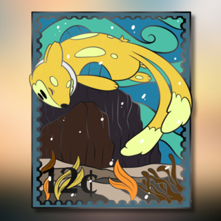 Shiny Buizel Stamp Enamel Pin