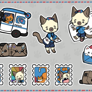 Purrfect sticker sheet