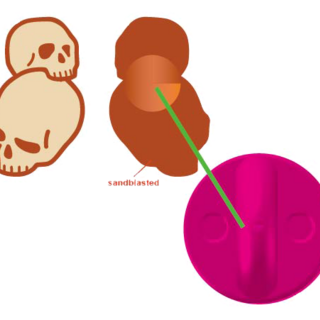 Stack O' Skulls Mini Pin