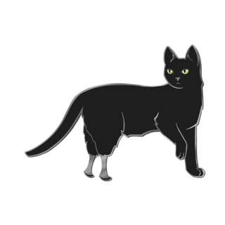 Oscar The Bionic Cat Pin