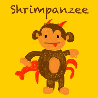 Shrimpanzee Pin