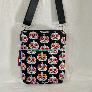 Sugar Skull Pumpkins Crossbody Purse