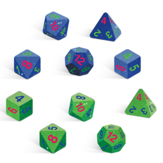DICE: Focus Green Dice Set