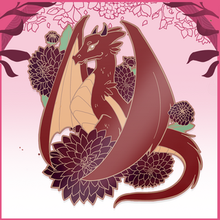 Dahlia Dragon Pin