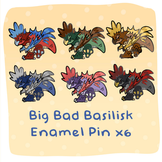 Big Bad Basilisk Gang Enamel Pin Set