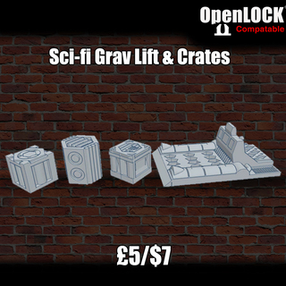 Sci-fi Grav Lifts and Crates!