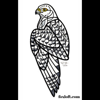 Original Painting - Gyrfalcon