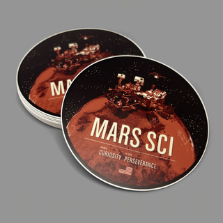Mars Science 3.5" Mission Sticker