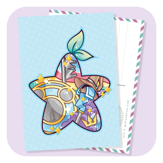 Magical Silhouette Paopu Fruit Postcard