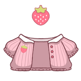 Outfit: Strawberry Cardigan + Strawberry