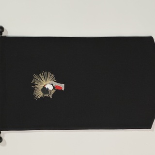 Endangered Crested Crane pin banner