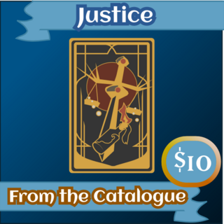 Justice Tarot Pin