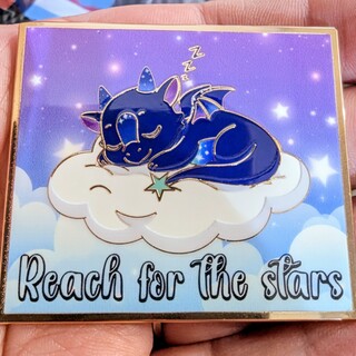 Reach for the Stars 2" enamel pin**