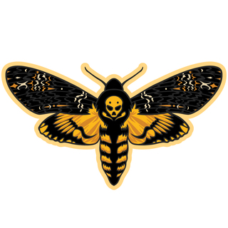 Death Hawk Moth Sticker