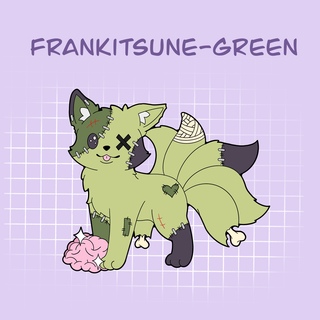 Frankitsune Enamel Pin