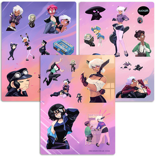 Dark Science Sticker Sheets