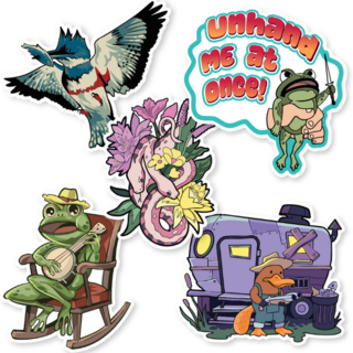 Marsh Core: Lake Life Sticker Pack