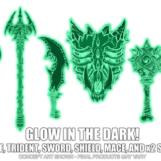 WEAPONS PACK - GLOW IN THE DARK! •