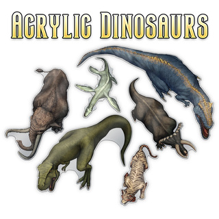 Acrylic Dinosaur Tokens