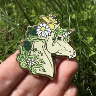 Unicorn Enamel Pin - Spring Color