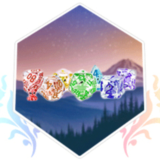 Tentacle Kitty Polyhedral Dice Set