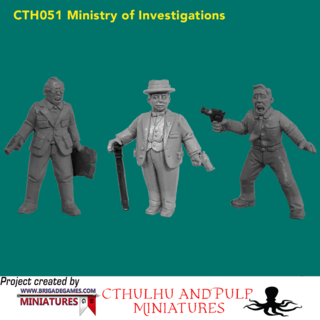 BG-CTH051 Ministry of Investigation (3 models, 28mm, unpainted)