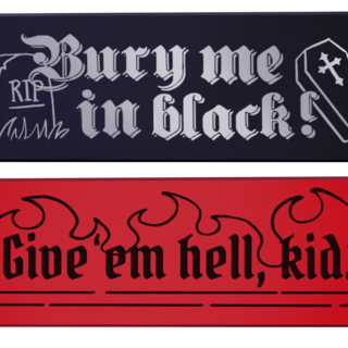 GIVE 'EM HELL, KID RIBBON