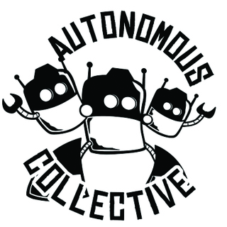 Autonomous Collective Logo Sticker (White)