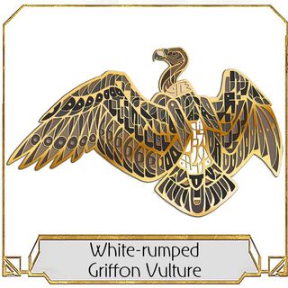 White-Rumped Griffon Vulture Pin