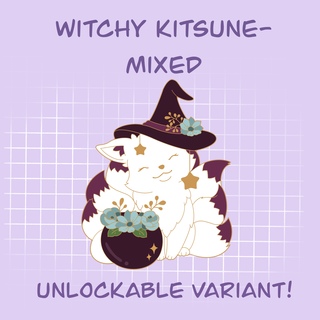 Witchy Kitsune Pin-Mixed Variant
