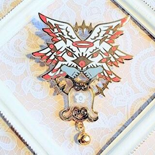 Red Angel Bells Seraphim | 2.5 inch Biblically Accurate Angel Pin