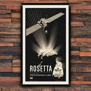 Rosetta/Philae 20" x 36" Screen Print