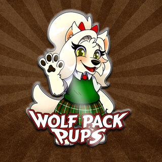 Wolf Pack Pups: Snow Paw 2″ Hard Enamel Pin