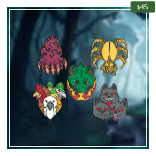 Fiendish Friends Pin Set #1