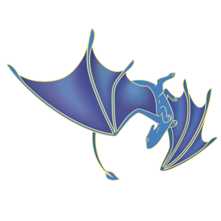 EX Returning Backer Pin Blue Fire Lizard