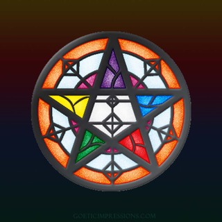 LBRP Stained Glass Pentagram Enamel Pin*