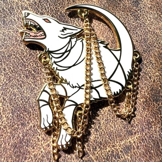 Fenrir's Shackles- White Variant 2" pin